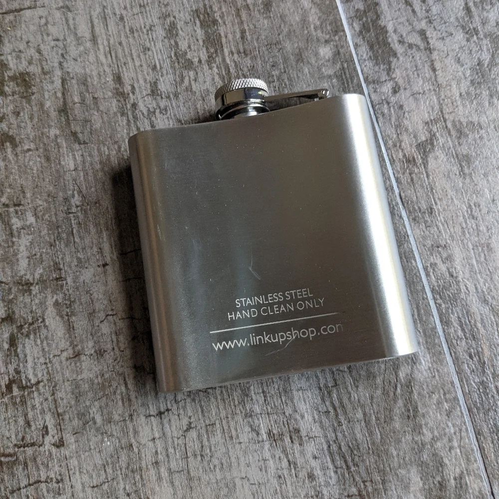 LINK UP Rocky Mountain Stainless Steel 6oz Flask